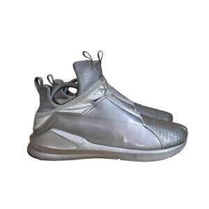 Puma - Kylie Jenner - Leather Sneakers Hi - Silver - Women's - 9 - 189865 01